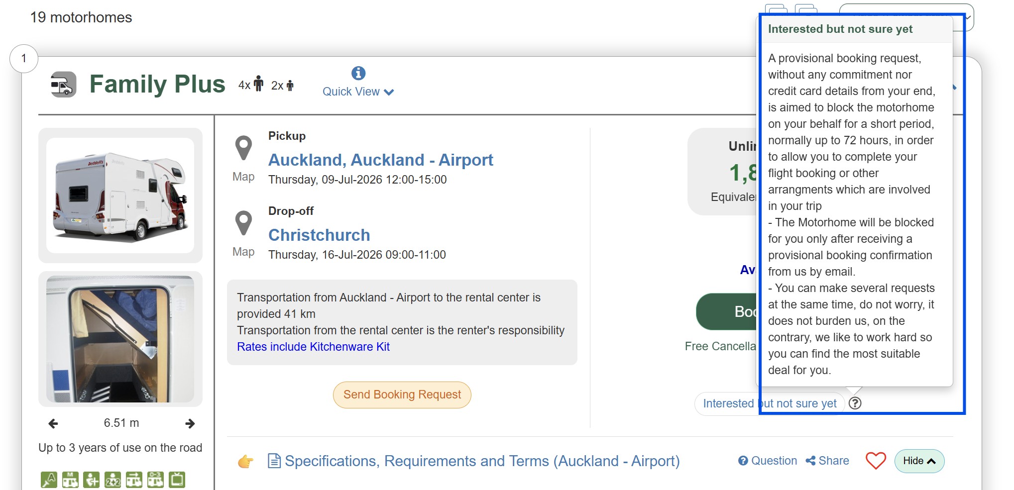 RV for rent in New Zealand Interested but not sure yet